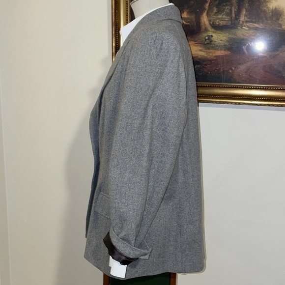 Pendleton Wool Blazer.  Fully Lined.  Size 16W. Vintage/90’s.  Gray. - Picture 3 of 15
